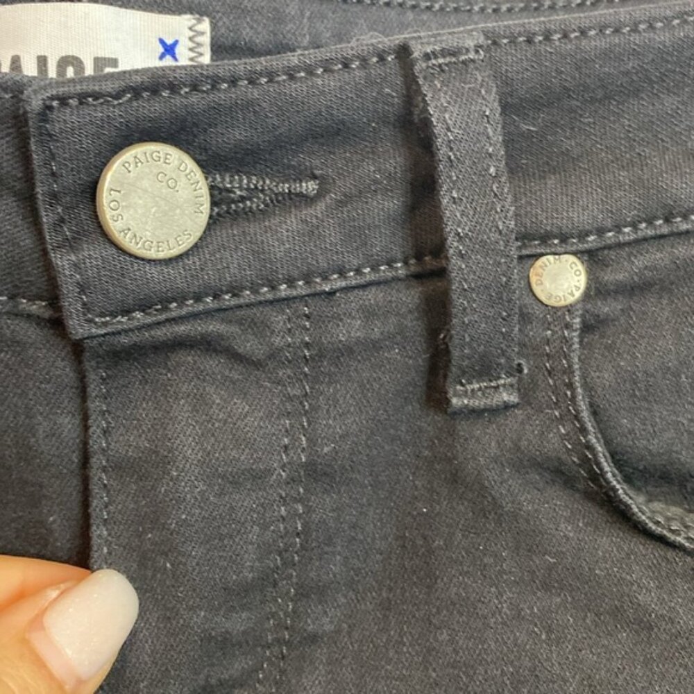Paige Verdugo ankle Womens Black distressed Jeans26 - Picture 4 of 8